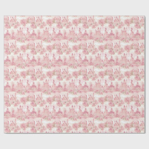 Papier Cadeau Princess Castle Motif sans surveillance
