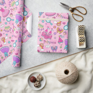Papier Cadeau Princesse de conte de fées 