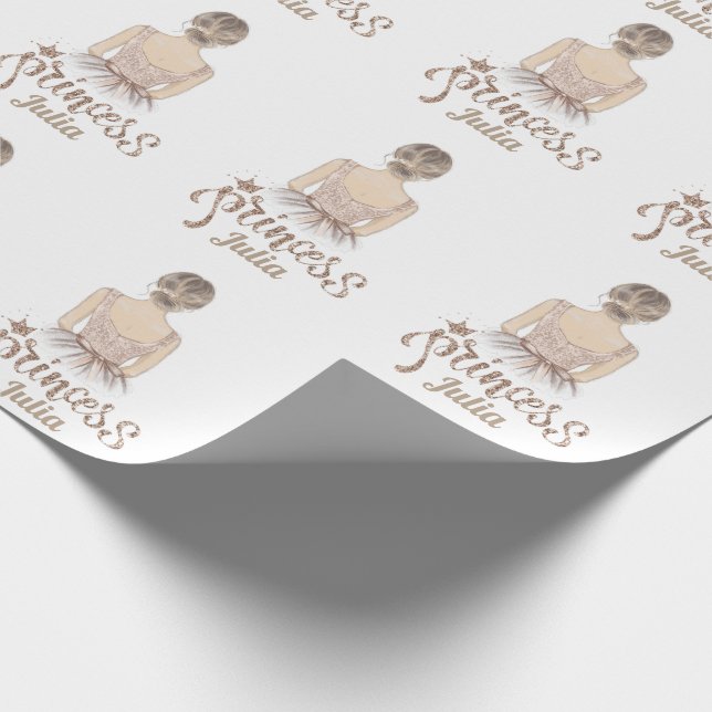Papier Cadeau Princesse de luxe Anniversaire parties scintillant (Coin)
