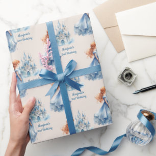 Papier Cadeau Princesse et Château