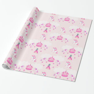 Papier Cadeau Princesse et papier d'emballage de motif de