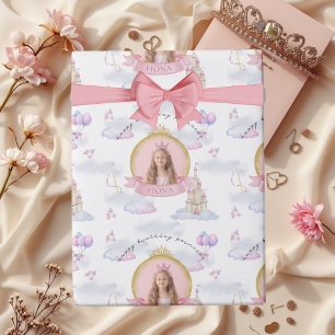 Papier Cadeau Princesse Fairytale mignonne rose fille photo Anni