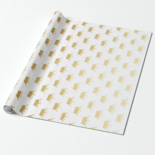Papier Cadeau Princesse héritière d'or fascinante royale VIP