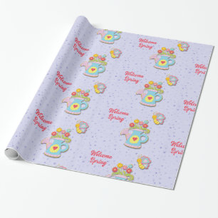 Papier Cadeau Printemps de bienvenue
