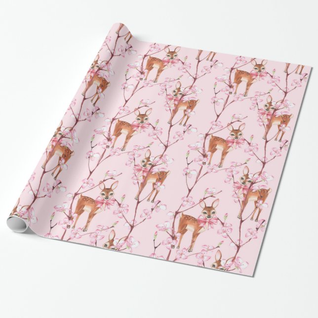 Papier Cadeau Printemps et crevettes (Déroulé)