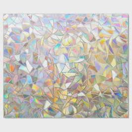 Papier Cadeau Prismatic Stained Glass Effect - Rainbow Prismatic