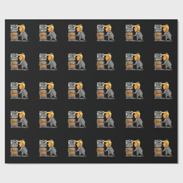 Papier Cadeau Prison Trump Presidential Library (Plat)