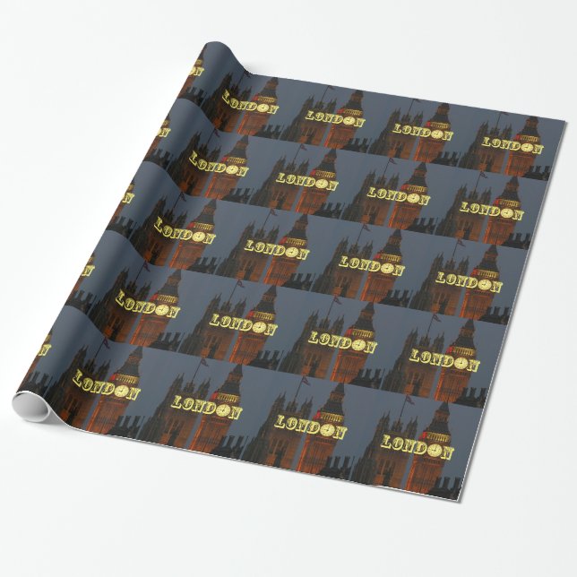 Papier Cadeau Pro photo de stupéfaction Londres (Déroulé)