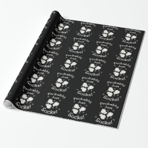 Papier Cadeau Probablement juste chaussettes