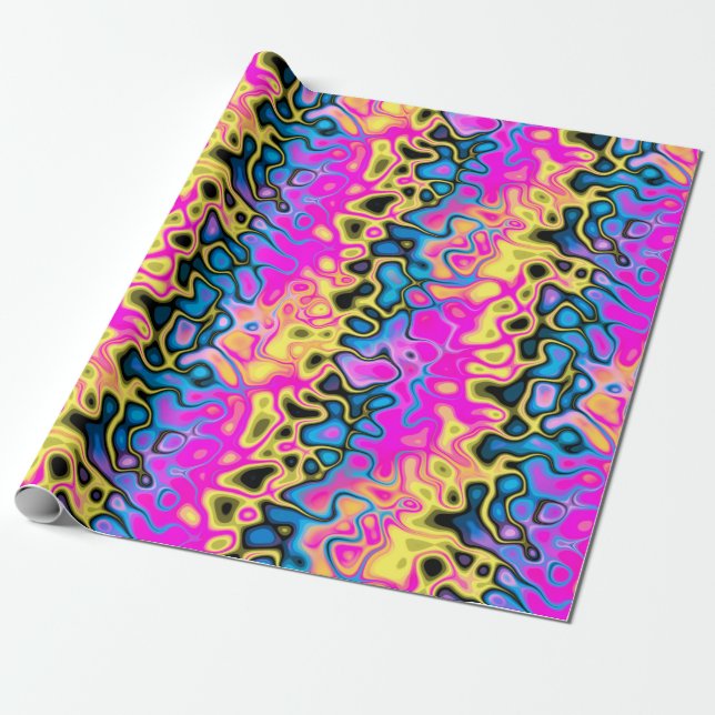 Papier Cadeau processeur graffiti : (Déroulé)