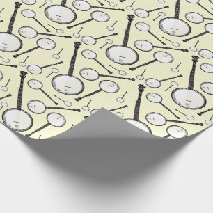 Papier Cadeau Professeur de musique de Banjo