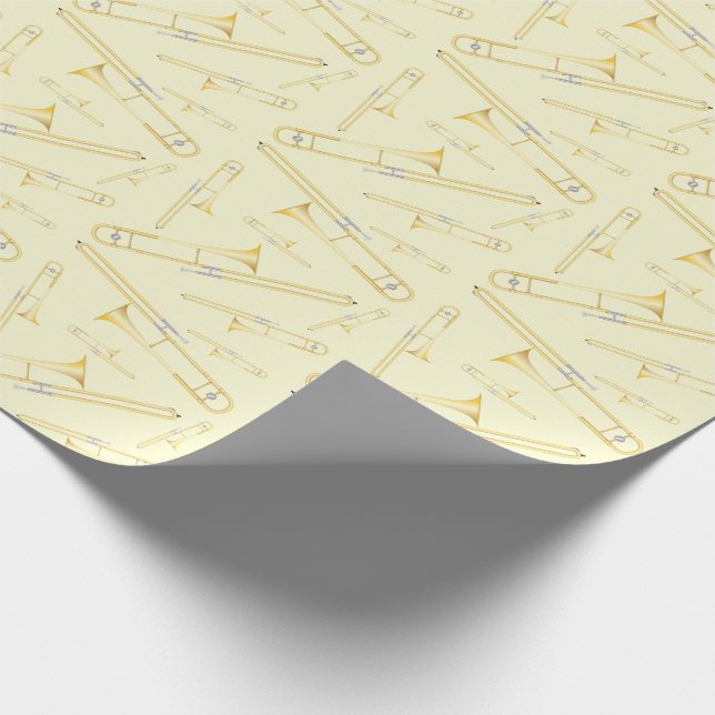 Papier Cadeau Professeur de musique Trombone (Coin)
