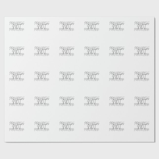Papier Cadeau Progrès et non Perfection (Plat)