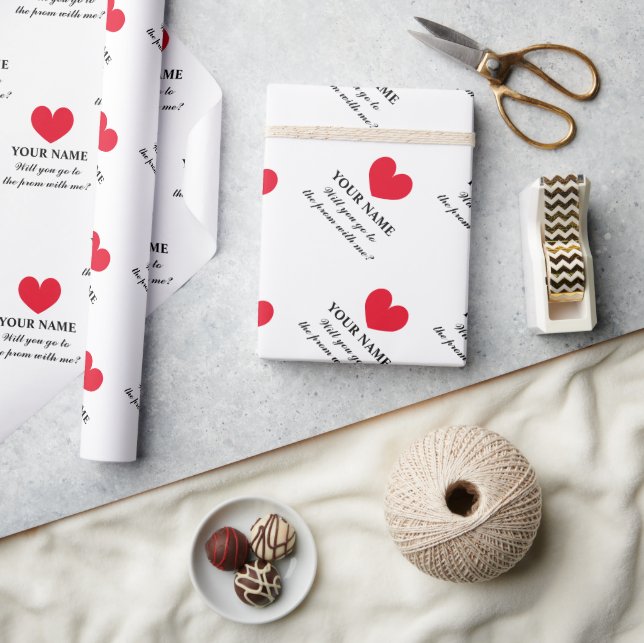 Papier cadeau promotionnel pour proposition de bal (Artisanat)