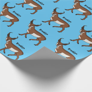 Papier Cadeau Pronghorn antelope cartoon illustration