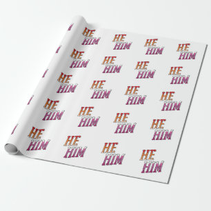 Papier Cadeau Pronoms lesbiens Il Lui