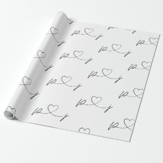 Papier Cadeau Propriété en noir et blanc de papier d'enveloppeme