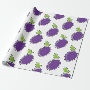 Papier Cadeau Prune