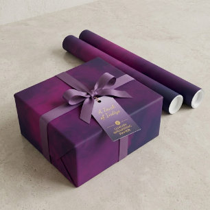 Papier Cadeau Prune Noir Dark gothique 