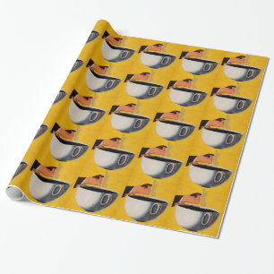 Papier Cadeau Publicité vintage sur le café