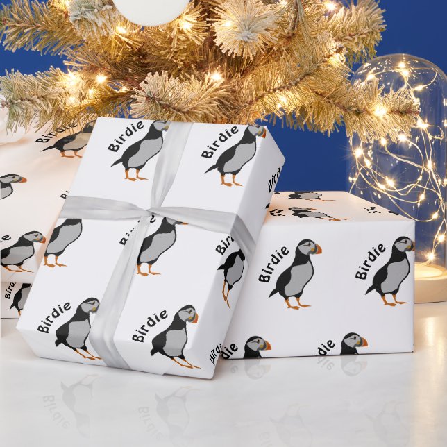 Papier Cadeau Puffin Atlantique debout La Bonne Chuck Birdie (Vacances)