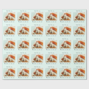 Papier Cadeau Puisque vous êtes vous, chiot de Westie sur