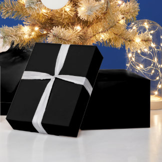 Papier Cadeau Puissance Élégante Noir brillant le plus haut pour