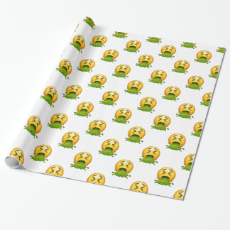 Papier Cadeau puking émoji