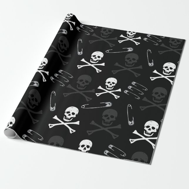 Papier Cadeau Punk Rock Heavy Metal Music (Déroulé)