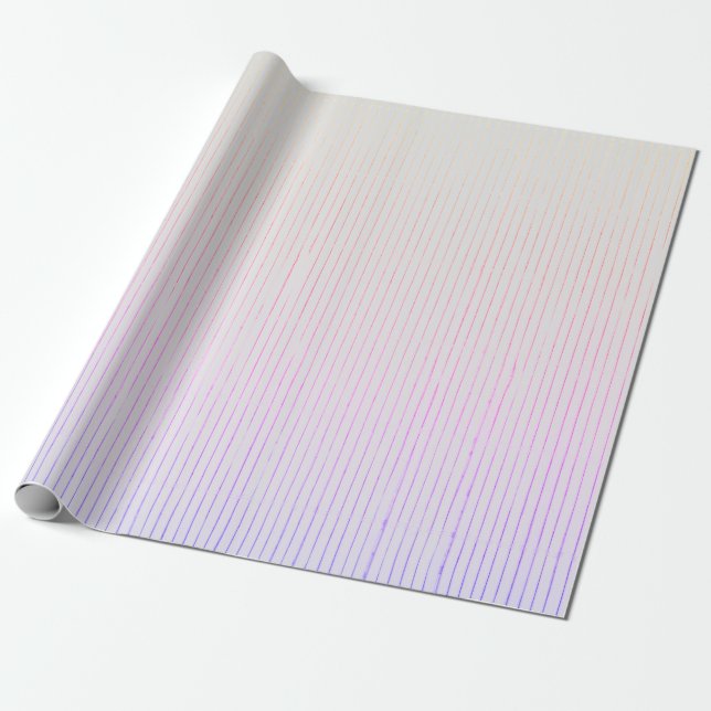 PAPIER CADEAU PURPLE ET GRAY RAFFINÉS STRIPES CADEAUX WRAPPING (Déroulé)