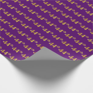 Papier Cadeau Purple, Faux Gold 44e (Quarante-Quatrième) Événeme