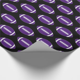 Papier Cadeau Purple Football Team ou Joueur Sports Party Cadeau