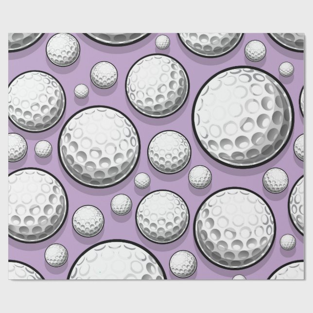 Papier Cadeau Purple Golf (Plat)