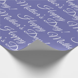 Papier Cadeau Purple Happy Mère's Day Script Vacances Enveloppem