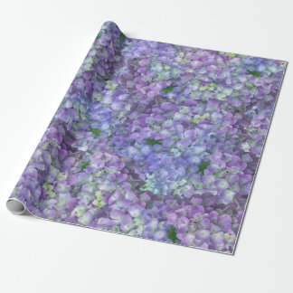 Papier Cadeau Purple hydrangea flowers