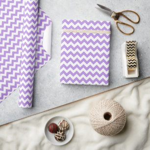 Papier Cadeau Purple Zigzag, Purple Chevron, Motif géométrique
