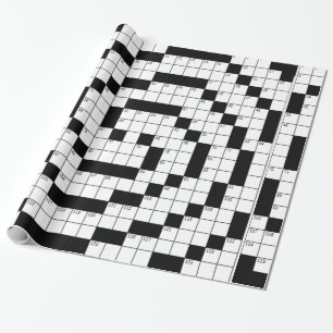 Papier Cadeau Puzzle de mots croisés