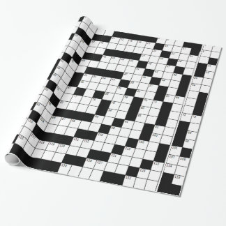 Papier Cadeau Puzzle de mots croisés