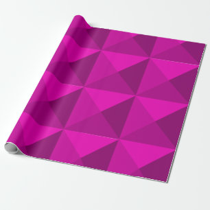 Papier Cadeau Pyramides magenta
