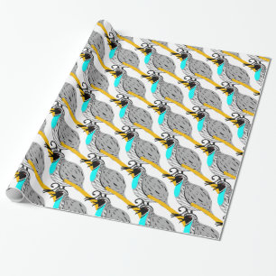 Papier Cadeau Quail à gorge bleue Bobwhite Thunder_Cove