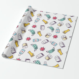 Papier Cadeau Quarantaine d'anniversaire Motif