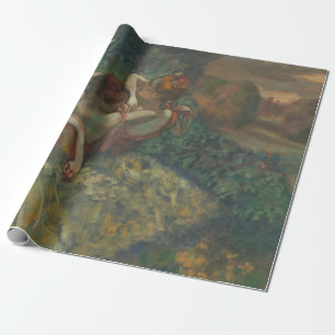 Papier Cadeau Quatre Danseuses d'Edgar Degas, Ballet Fine Art