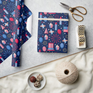 Papier Cadeau Quatre Juillet