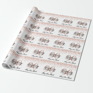 Papier Cadeau Quatre-vingt-dixième confettis de parties