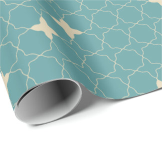 Papier Cadeau Quatrefoil Geometric Pattern Wrapping Paper