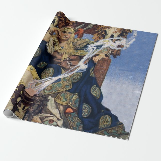Papier Cadeau Queen Maeve Warrior Princess Imaginaire Art (Déroulé)