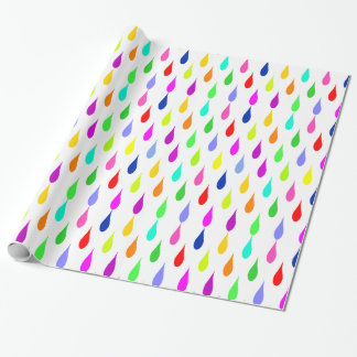 Papier Cadeau Quelque chose mais gouttelettes grises