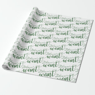 Papier Cadeau Quelque chose que vous voulez Livre d'enveloppemen