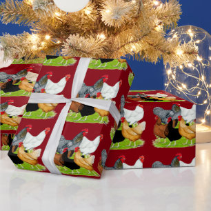 Papier Cadeau Quintette de poulet liée au sexe