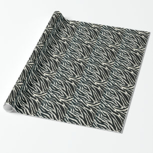 Papier Cadeau RAB Rockabilly Zebra Imprimer noir et blanc